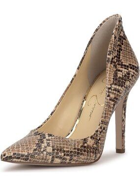 Stylish Women's Snake Print Dress Pumps, Size 8.5 - Chic & Comfortable Footwear